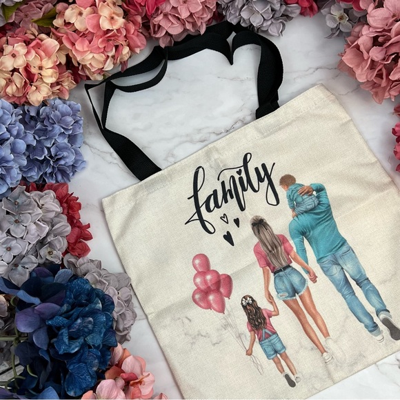 Eco-Friendly Family of Four Folding Tote Bag - Picture 4 of 16